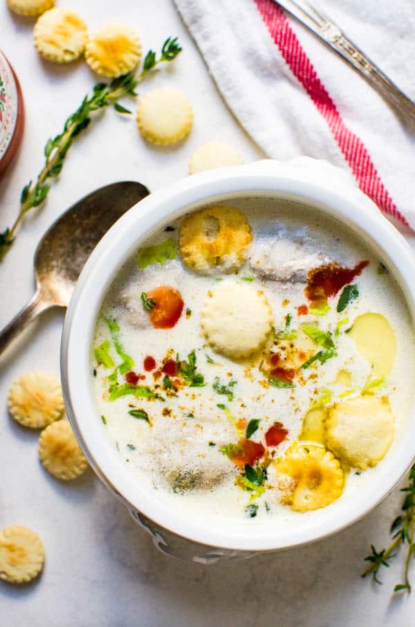 Oyster Stew for Valentine's Day