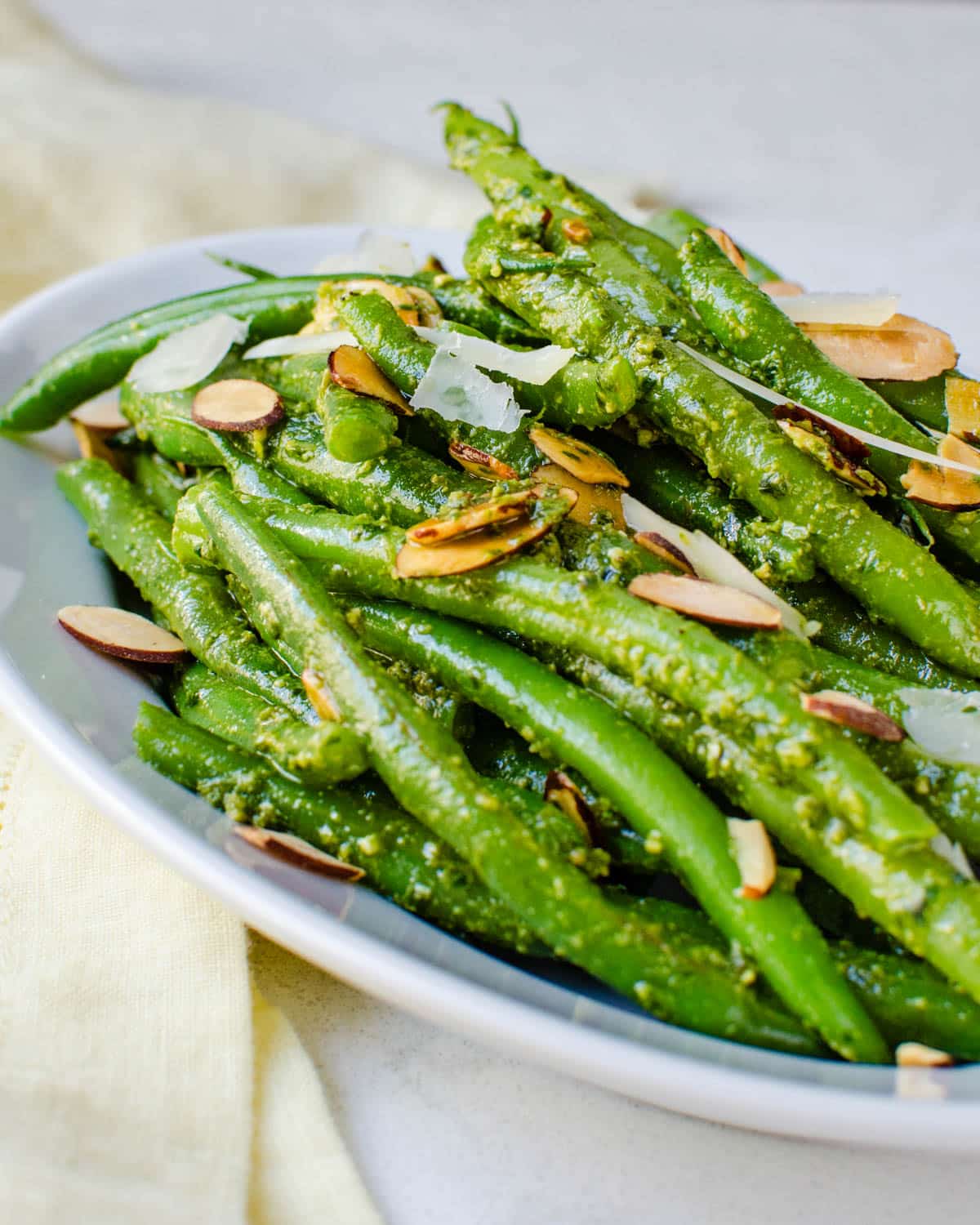 A plate of Italian beans.