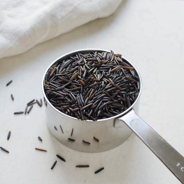 cup of uncooked wild rice 