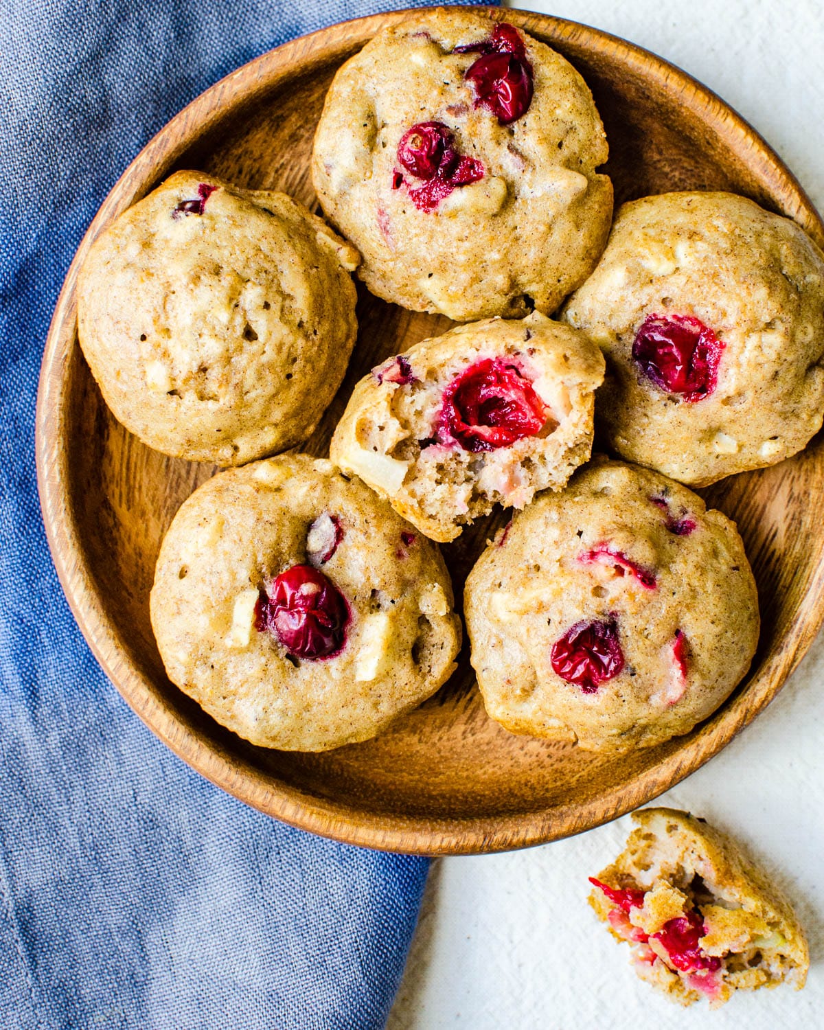 bran muffins with cranberries.