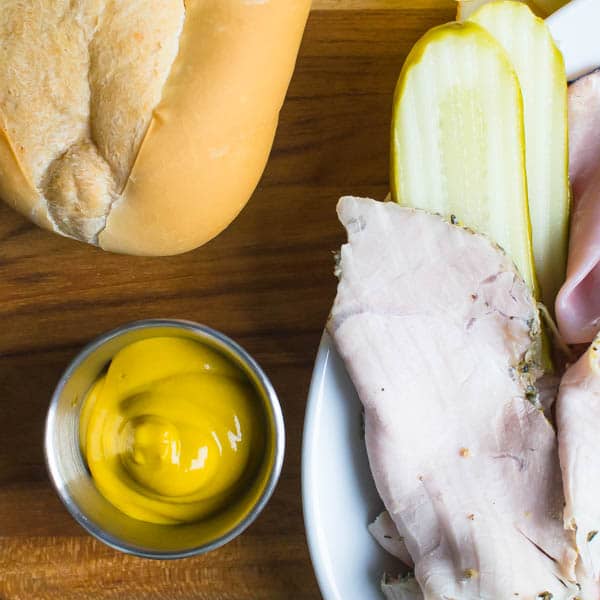 yellow mustard for Authentic Cuban Sandwich