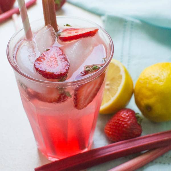sparkling rhubarb ginger lemonade recipe