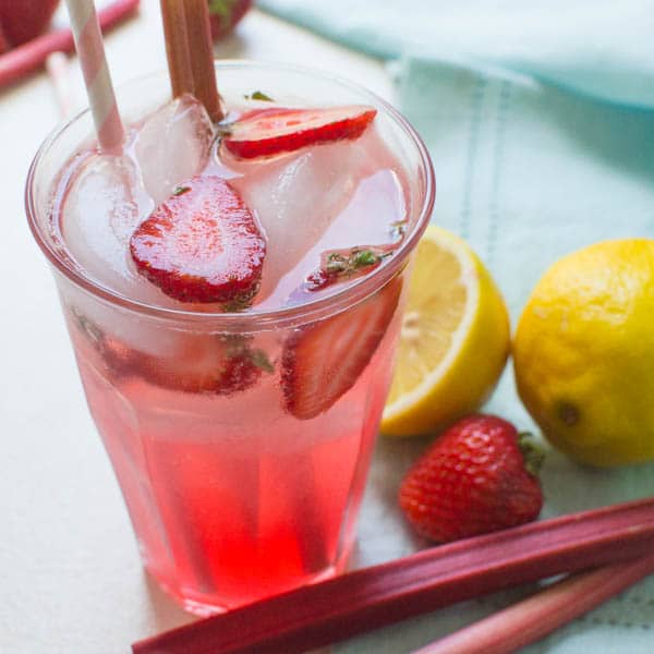 sparkling rhubarb ginger lemonade recipe