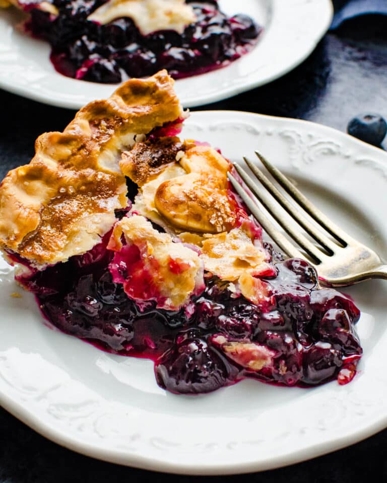 Blueberry Pie with Blueberry Pie Filling from fresh or frozen fruit