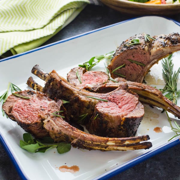 Grilled Herb Crusted Rack Of Lamb Garlic Zest