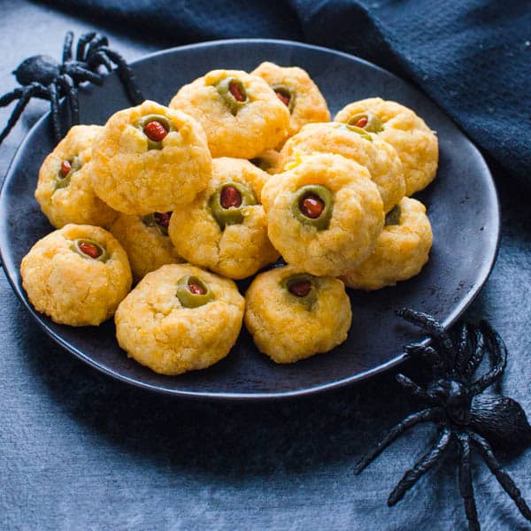 Cheese Olive Balls - Halloween Party Appetizers