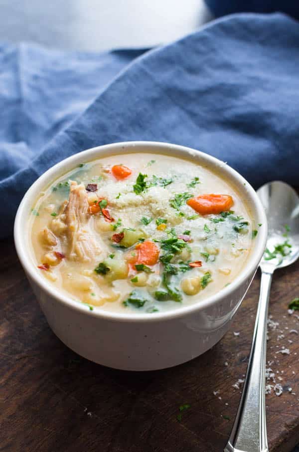 Leftover Turkey White Bean and Kale Soup