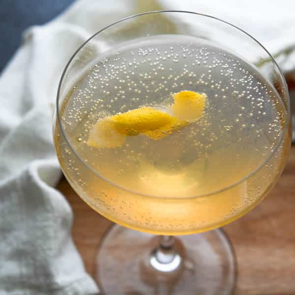 Cognac French 75 - A Valentine's Cocktail