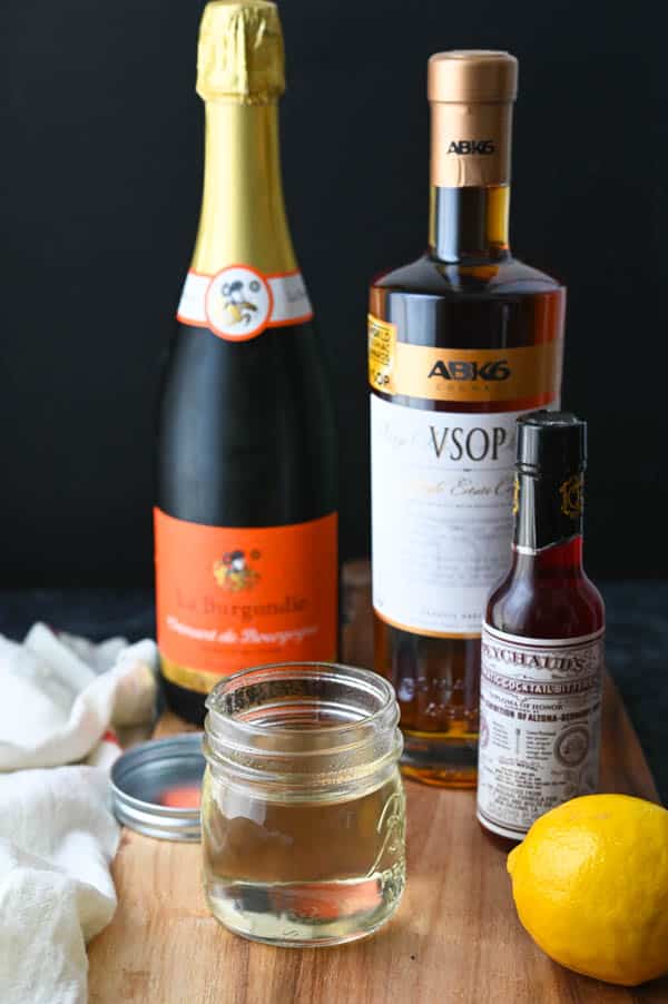 Cognac French 75 ingredients.