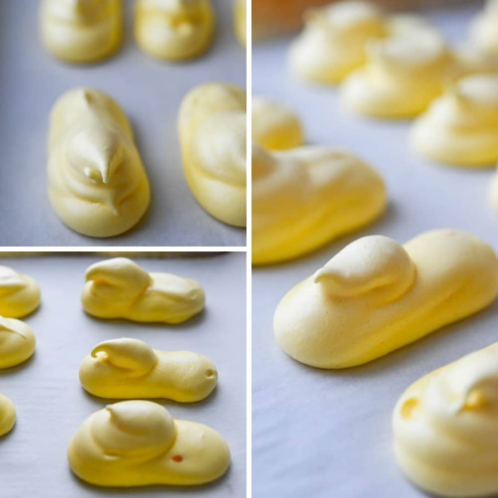 Baked yellow peeps.