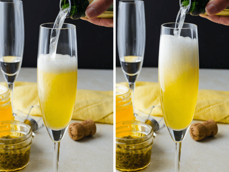 Champagne Passion Fruit Cocktail - Garlic & Zest