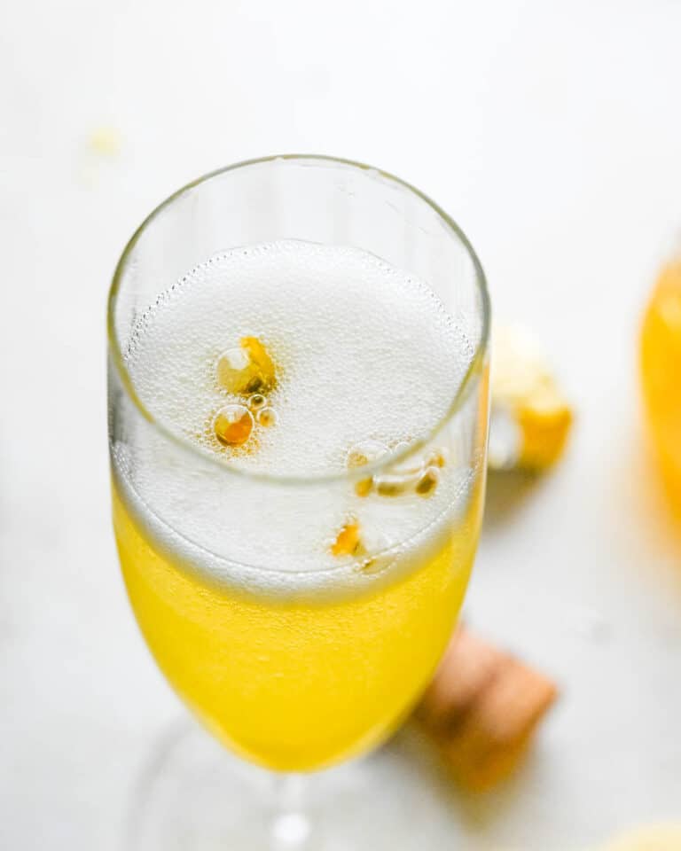 Champagne Passion Fruit Cocktail