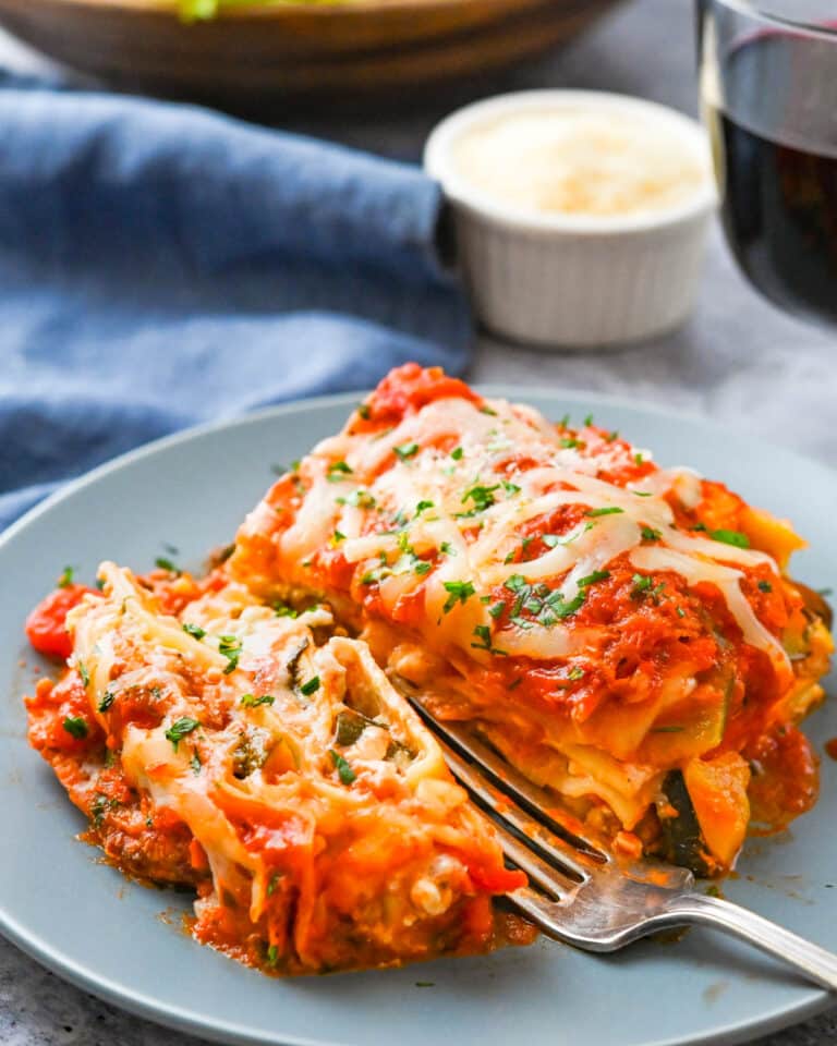 Vegetable Lasagna Recipe with Cottage Cheese