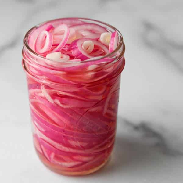Pink Pickled Onions