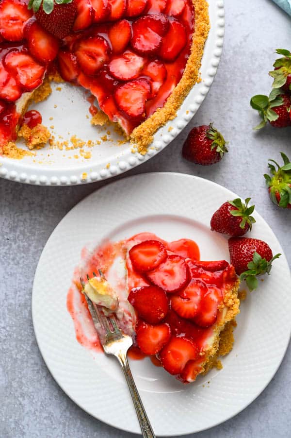 Fresh Strawberry Pie with Graham Cracker Crust | Garlic & Zest