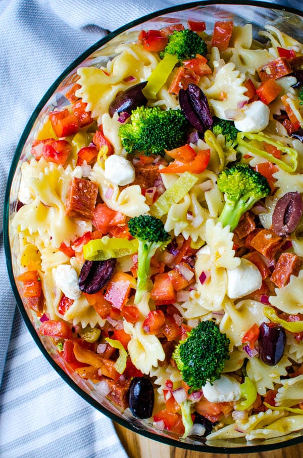 not your average pasta salad, this 4th of july side dish is a winner.