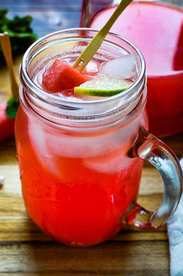 watermelon aqua fresca is a refreshing 4th of july drink
