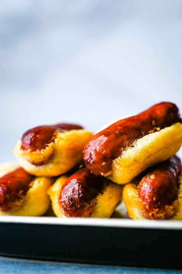 mouthwatering pigs in a blanket will be at the Fancy Foods Show.