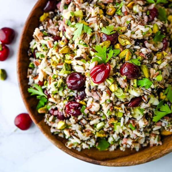 Savory Pickled Cherry Cold Rice Salad