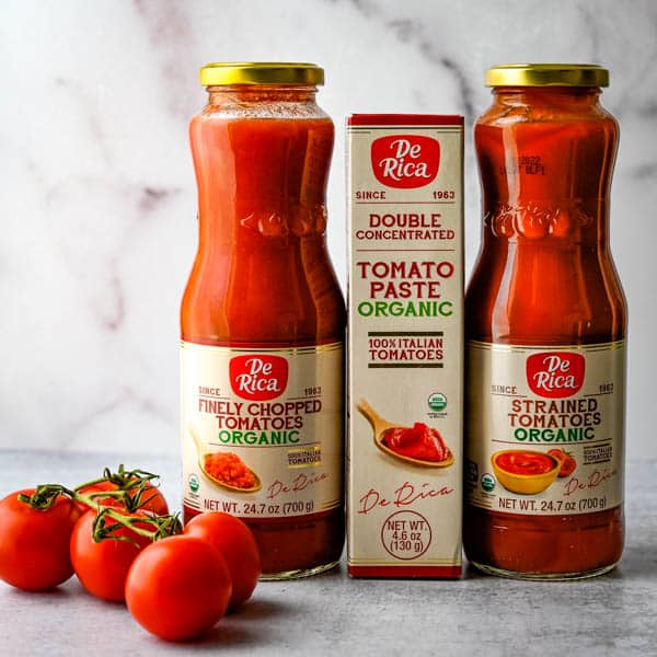 Premium tomato products.