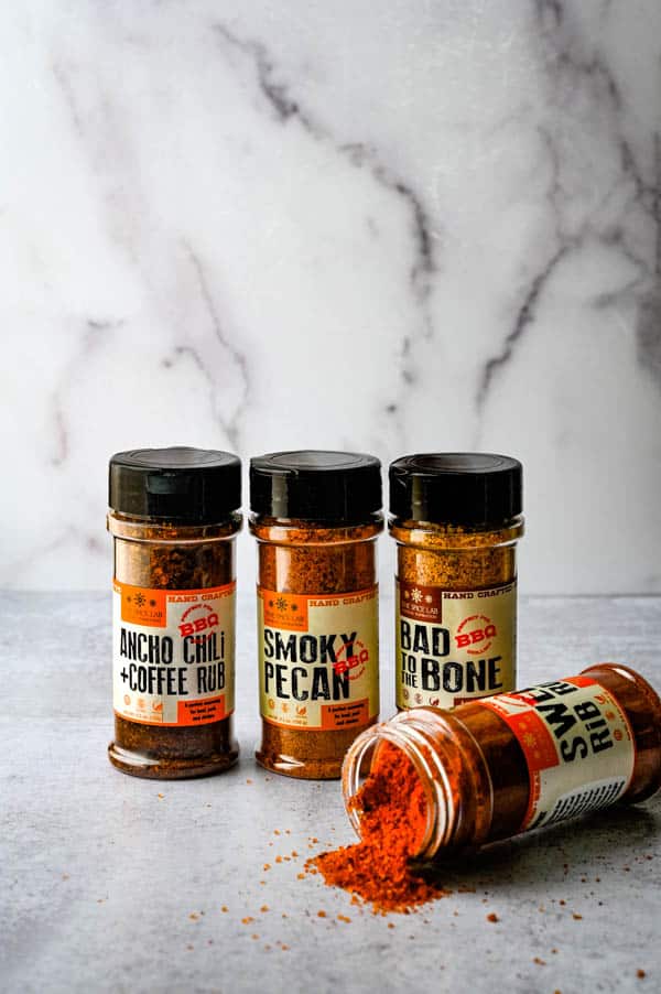 BBQ seasoning blends from the spice lab.