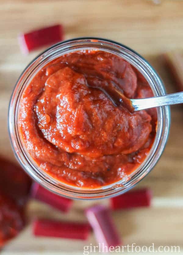 rhubarb chipotle bbq sauce should be a labor day traditions.