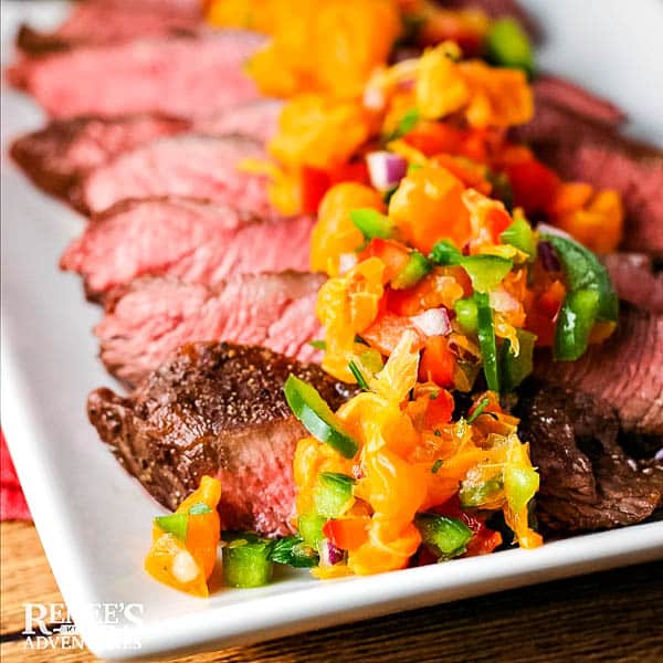 Flat Iron Steak with Citrus Salsa for your Labor Day traditions.