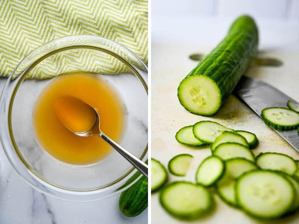 slicing cucumbers for quick pickled cucumbers 