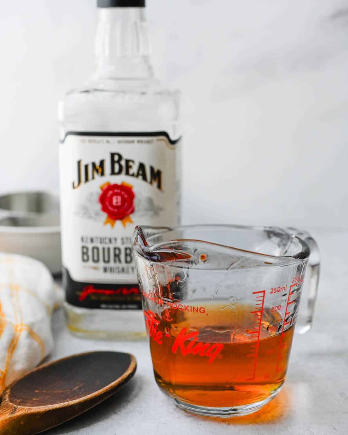 Bourbon for the turkey brine recipe.
