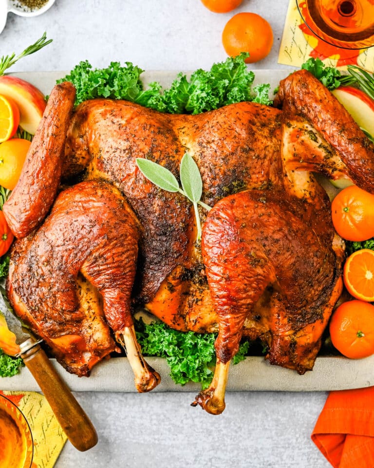 Spatchcock Grilled Turkey