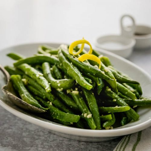 Lemon Garlic Green Beans Garlic & Zest