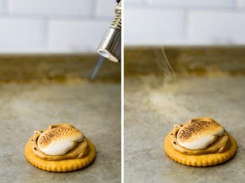 Salty n' Sweet Ritz Fluffernutter Cookies - Garlic & Zest
