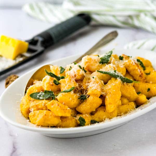 Sweet Potato Gnocchi with Browned Butter Sage Sauce
