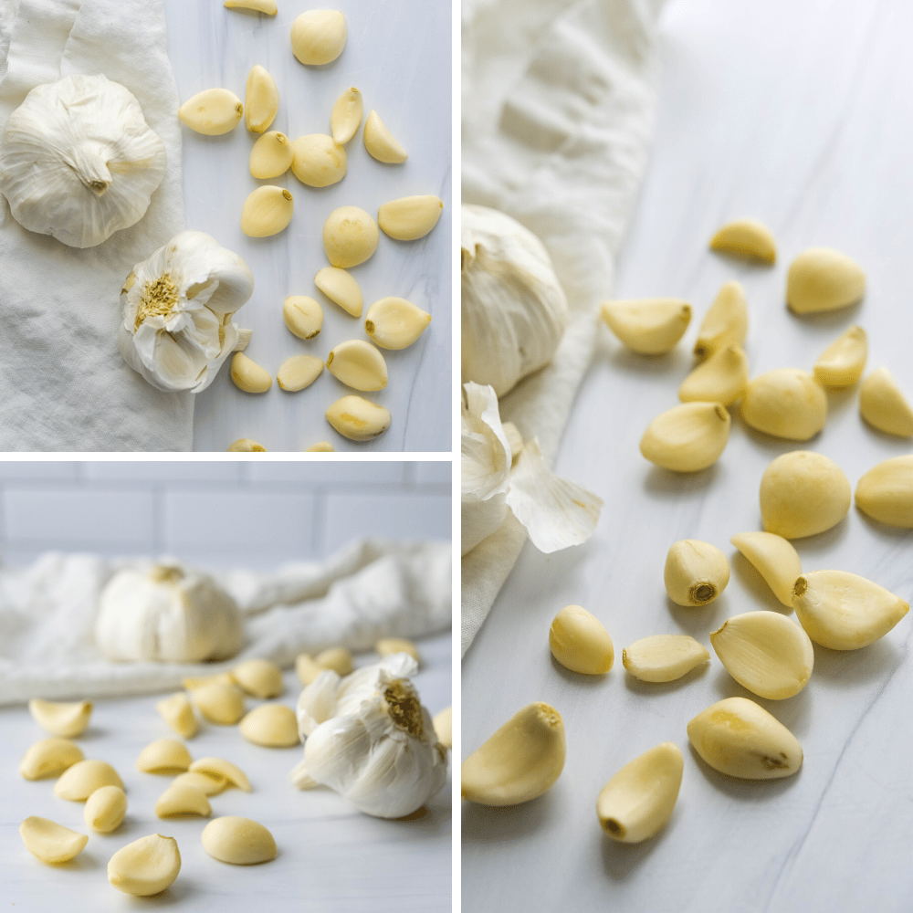 whole peeled garlic for garlic confit