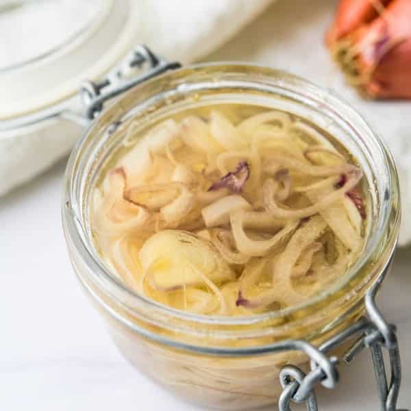 oil poached shallots