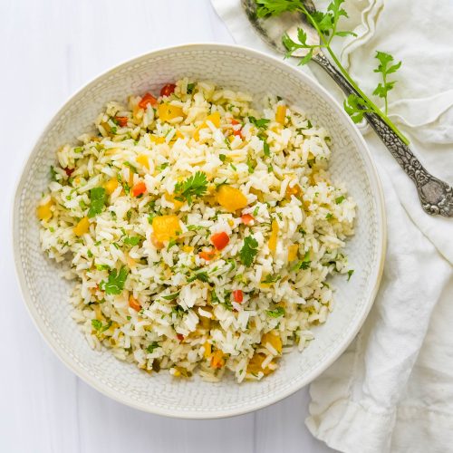 Polynesian Rice Hawaiian Rice Pilaf | Garlic & Zest