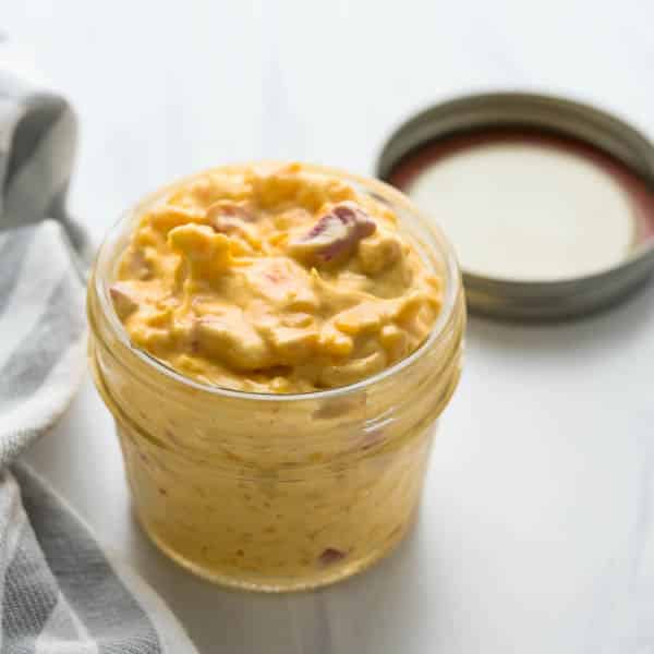 pimento cheese in a jar.