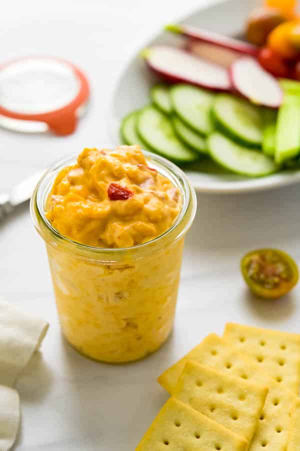 This easy recipe for pimento cheese makes a great hors d'oeuvre.