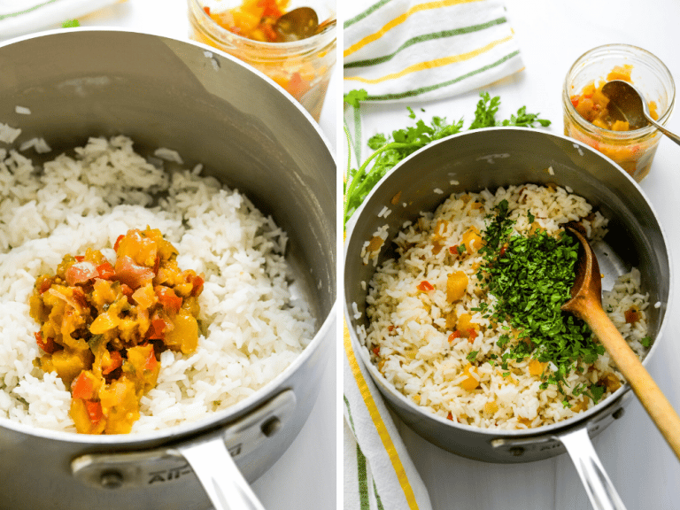 Polynesian Rice Simple Hawaiian Rice Pilaf with Pineapple Chutney - Garlic & Zest