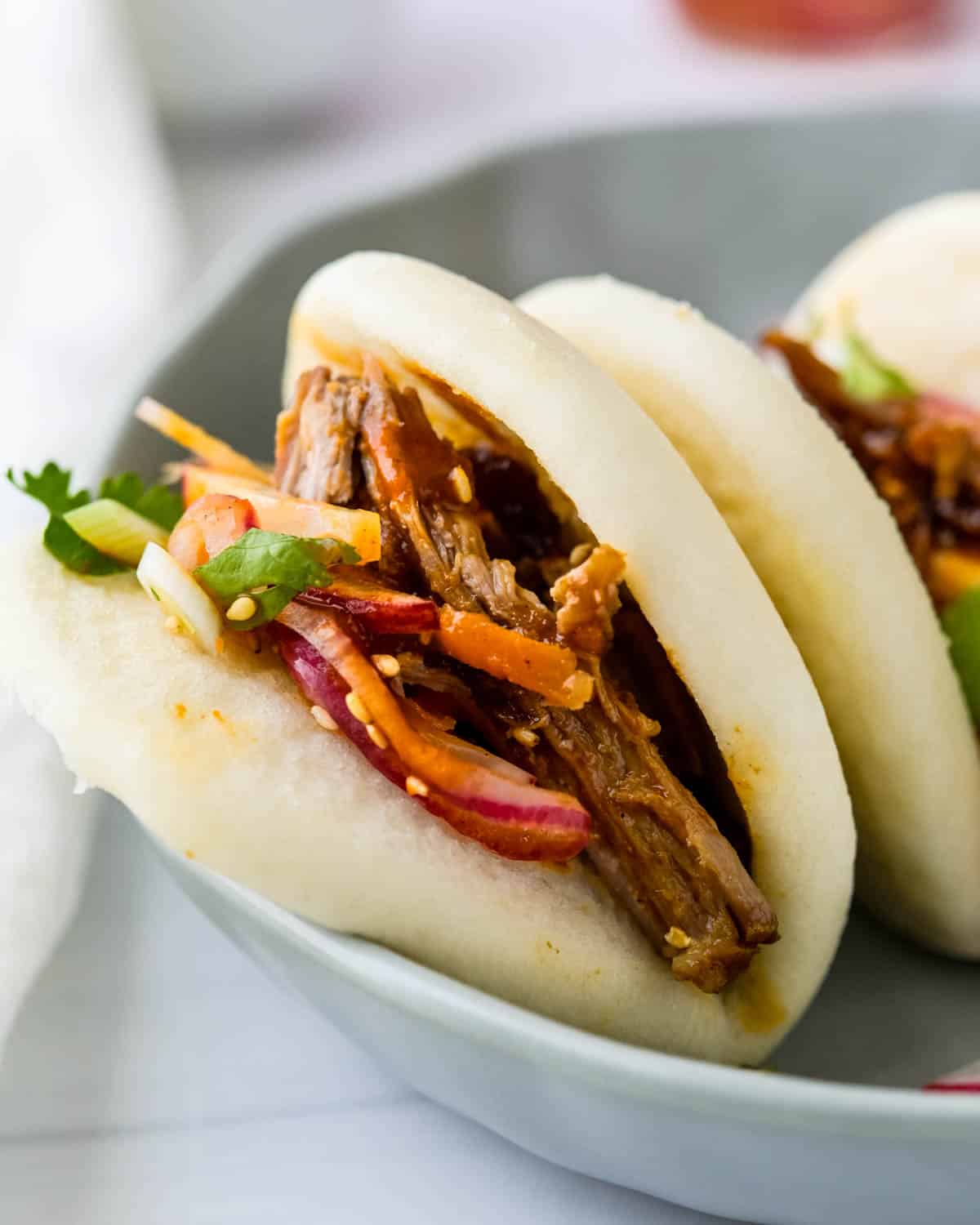 Tangy Asian BBQ Pulled Pork Buns
