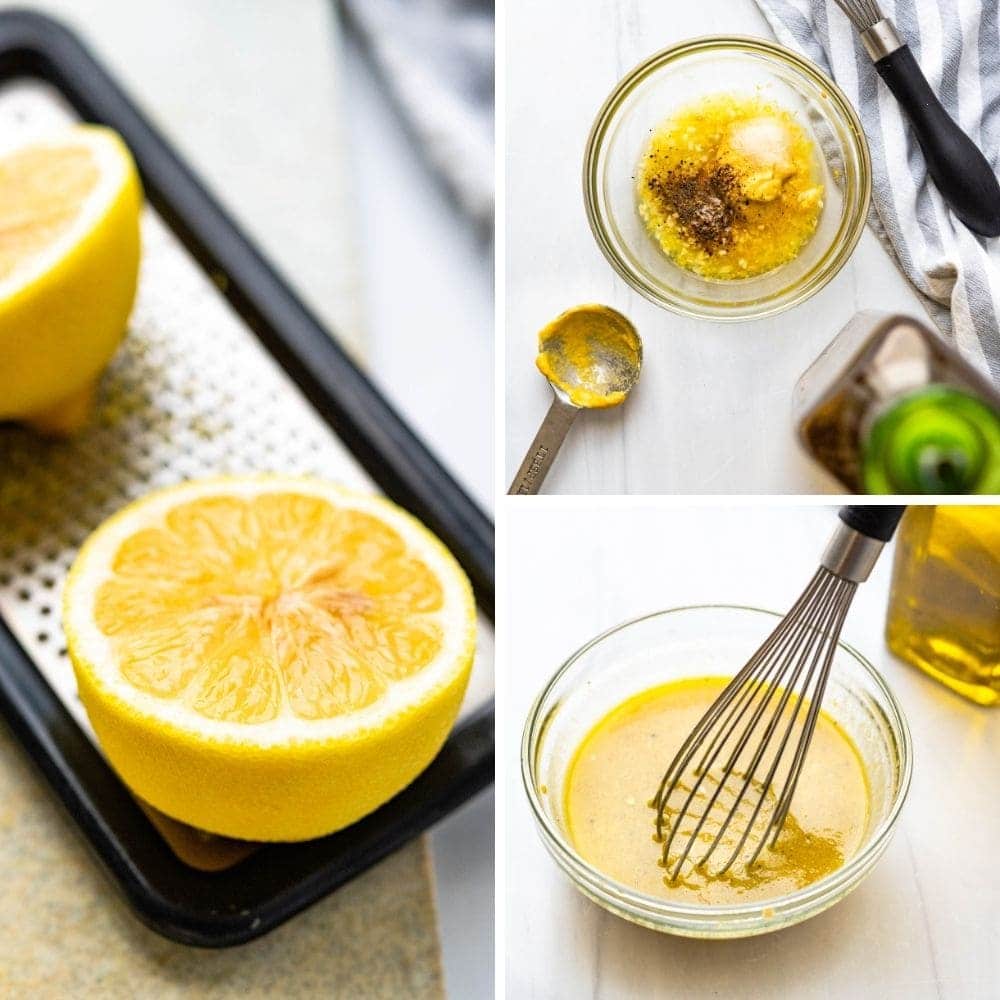 How to make lemon dijon vinaigrette.