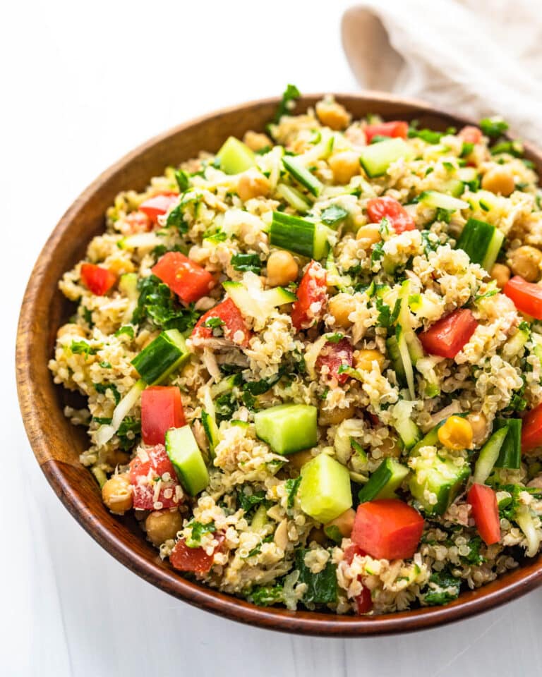 Chickpea Tuna Salad with Quinoa and Kale