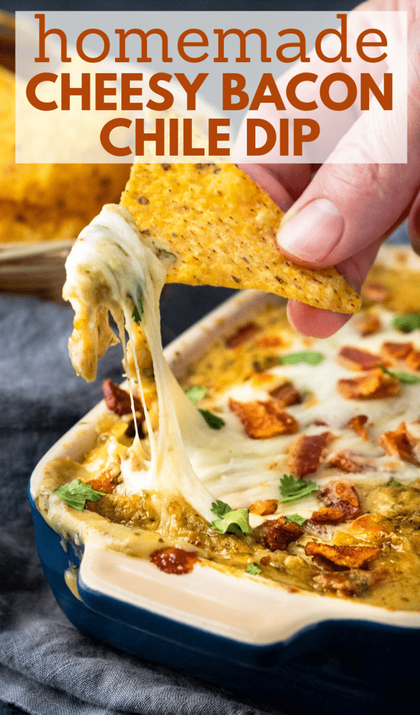 a pin of the chile cheese dip.