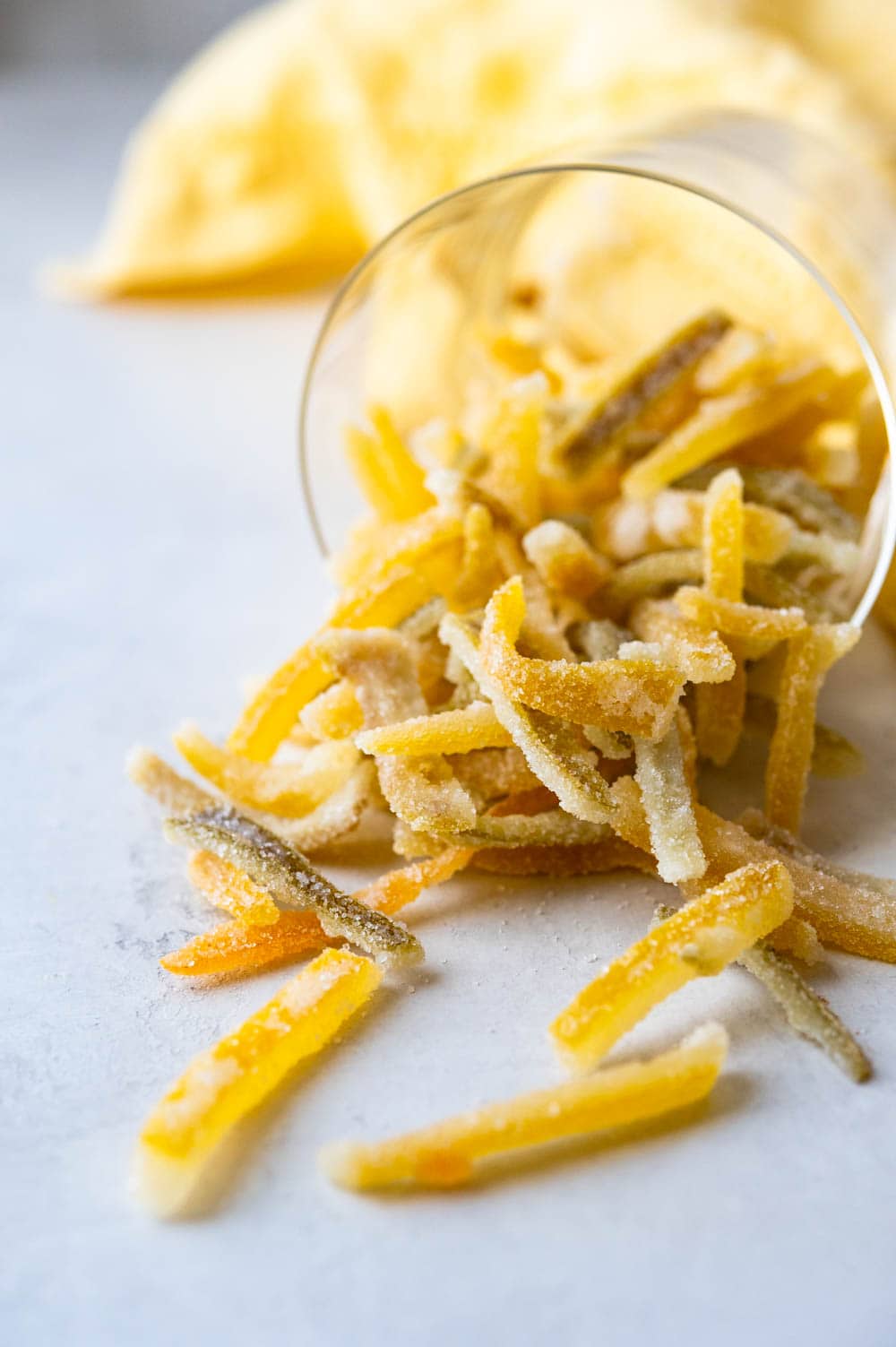 Candied lemon and lime peels.