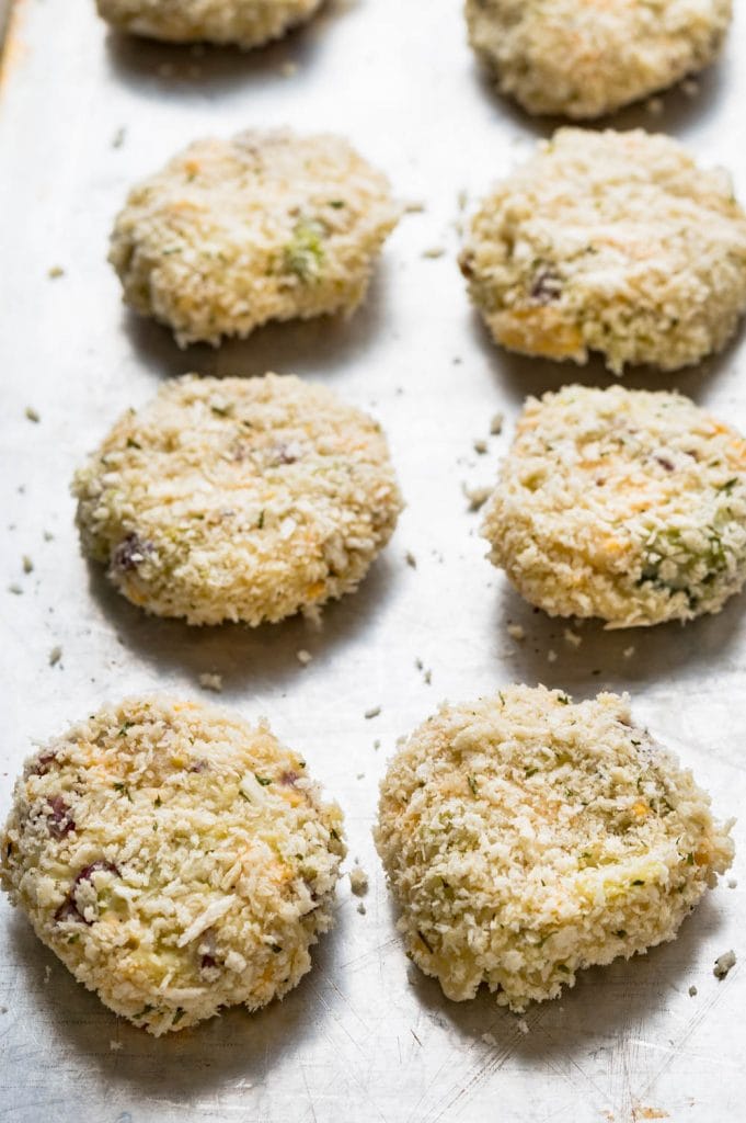 coat the colcannon cakes in panko breadcrumbs to fry.