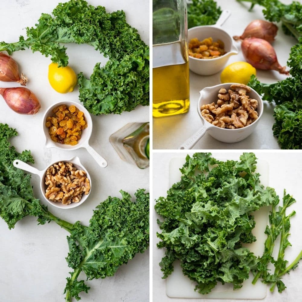 ingredients for the vegan side dish.