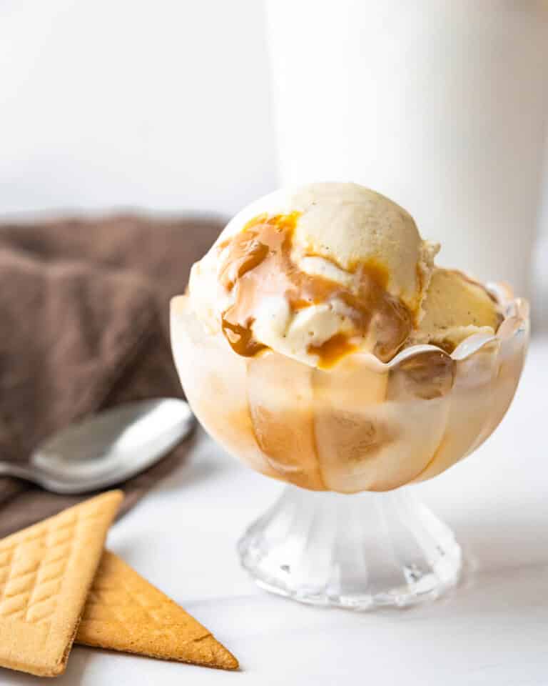 Decadent Homemade Dulce De Leche Ice Cream