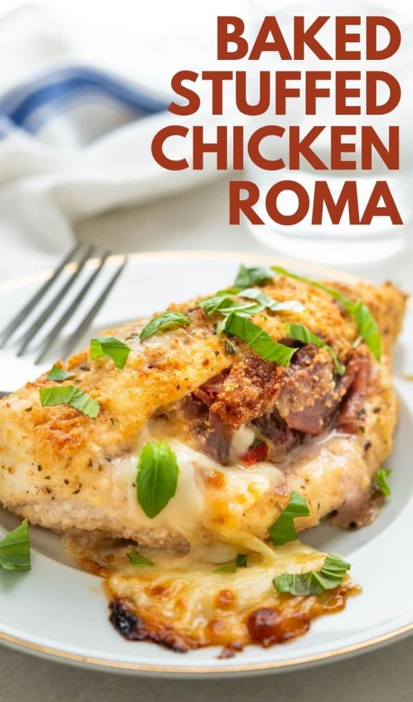 Savory Baked Stuffed Chicken Breast (Italian Style with Mozzarella ...