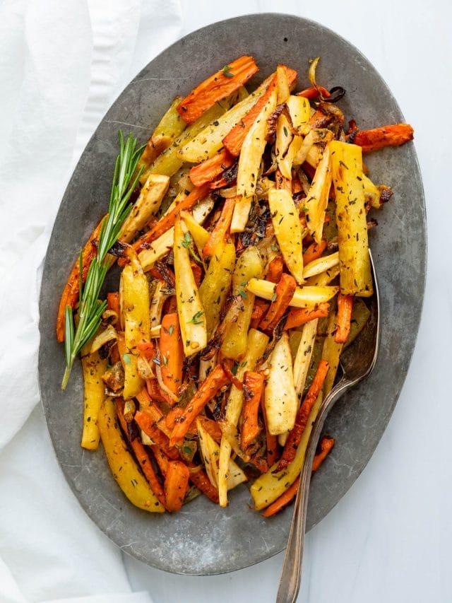 The Best Oven Roasted Carrots and Parsnips