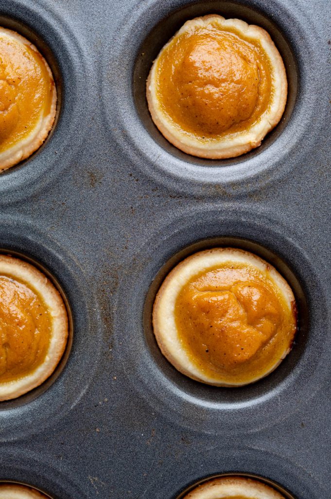 baked tarts in the muffin tin. 
